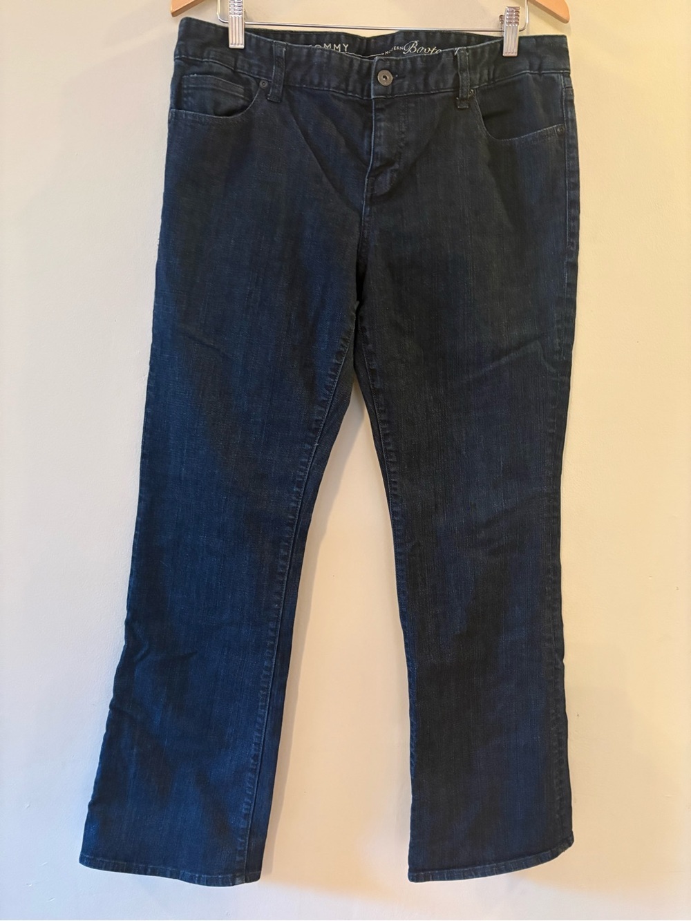 Tommy Hilfiger Dark Blue Straight-Leg Jeans, Women's Sz 34.